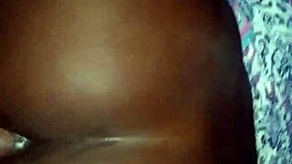 i bent over and got my big ebony ass fucked doggystyle by that huge cock, creampie inside me, so wet and homemade