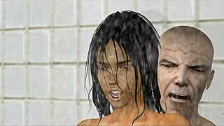 lorenzo gets a WET BLOWJOB from latina teen