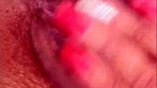 Ebony milf rips clothes to make cum drip from tight wet pussy