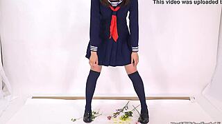 Oh wow, this Asian fingering in underwear is so fetishistic!