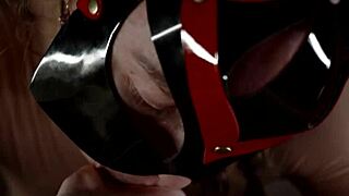 She says, Take my cock deep in your mouth, masked wife, with elegant sucking and licking.