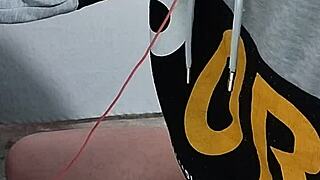 I jerk my big erect cock regulus