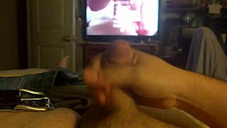 Lindseylove says, 'I'm cuming to homemade18's small cock in bisexual gay solo masturbation.'