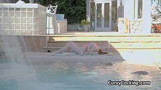 fucking nala brooks with big boobies poolside, wow! 😍