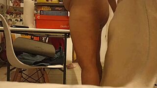 my pregnant chubby girlfriend sends a video putting on her thong