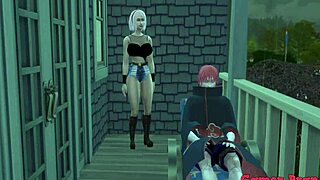 Sasori and Sakura fuck outdoors on the boat in Naruto hentai