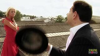 Brunette and blonde milfs seduce pastor