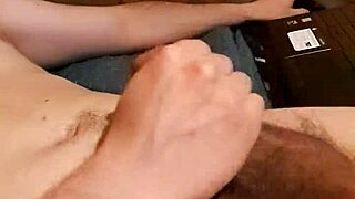 Mexican amateur strokes monster cock to milk release