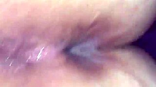 tiffany dawn's tight pussy gets fucked fast with dildo 😍 creaming dripping down her asshole