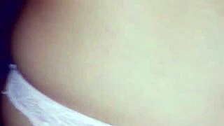 chava flaunts her thong-clad buttocks and spreads her ass wide