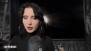 german sissy submits to lou nesbit and lia louise in femdom asmr