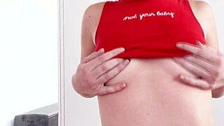 Stepfather teaches stepdaughter workout with hardcore instruction