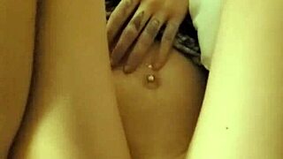 cute latina teen enjoys gentle play