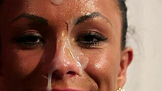 i love watching the fuck doll take that cumshot on her face and gulp every drop