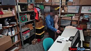 Arrogant teen thief gets fucked by police officer for freedom