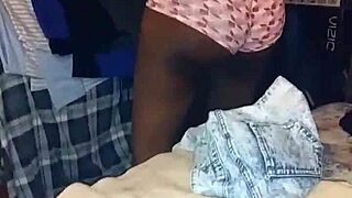 Two ebony bbw women share a close and intimate moment together in their daily lives.