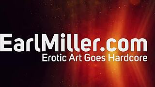 Missy Stone shoves glass dildo into pussy