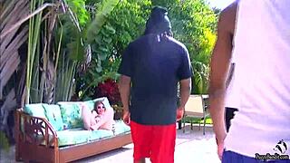 queen of spade slut gets gangbanged by a group, taking anal and blowjobs