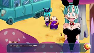 android 21 performs boob paizuri in kame paradise