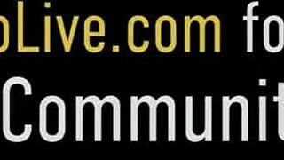 brunette in high heels loses control with vibrator solo