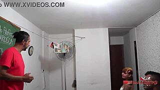 i'm so naughty in school with teacher badaro rubens badaro, sucking his monster cock and getting my tits fucked hard