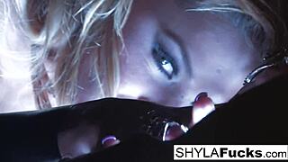 Sexy Shyla indulges in smoking fetish with big tits and ass