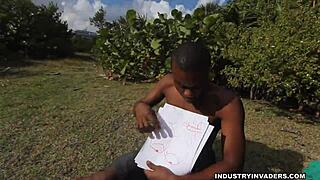 aurora rose, hot redhead, takes big black cocks in interracial fun