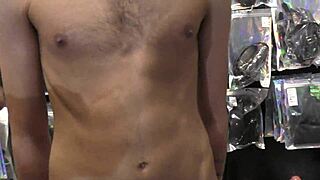 Nipple play fun at a gay shop in Tel Aviv, Israel, anyone joining?