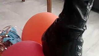 Can Veve Burst Balloons in Latex Stockings with a Needle?