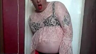 i'm mark wright, bisexual crossdresser, inserting homemade dildo in my arse, wishing real cock creamed inside, shooting cum on floor