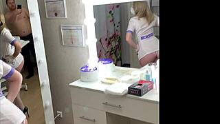 watch sugarnadya strip seductively for her client?