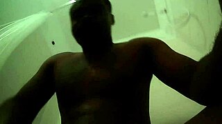 Big Black Cock Solo Teases in Shower with Anal Plug and Cock Ring Until Cum