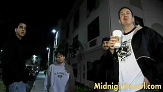 i watch krystal jordan sucking those dicks before getting fucked hard by the foursome group in this reality banging scene