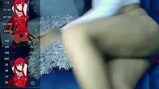 ts angelique monroe showing off my dick and ass on webcam?