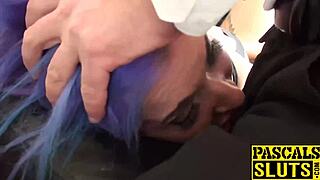 Watch Pascal Thrust His Cock Into Alexxa's Mouth While She Fingers Herself!