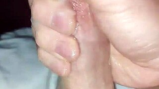 Slut latina rides her juicy shaved pussy hard