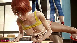 Ash Fucks Teen Misty In Doggy At School