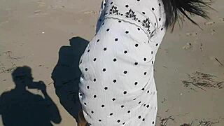 hey, check this out! asian slut jj masturbating wild on the beach with total abandon