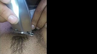 The neighbor shaved my pussy smooth, look at that result