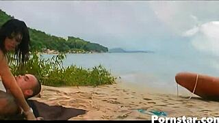 Fabiane Thompson Gets Pussy Pounded on Beach