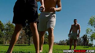 gay step brothers get intimate with rimjob and anal fun together.