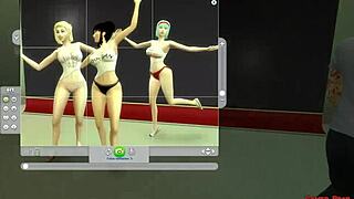 I messed up the erotic cosplay photo session with Bulma, Nro 18, and Milk Chichi from Dragon Ball hentai