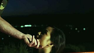 Lana violet sucks and rides in outdoor truck