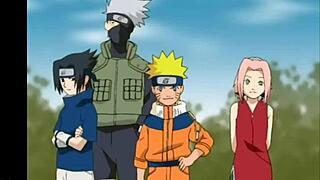 Naruto's second opening theme plays with vibrant music and hentai elements