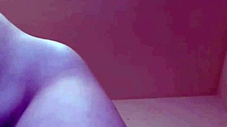pale girl with perfect vagina masturbates alone