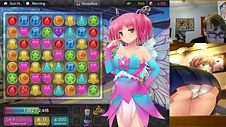 aiko and milf jessie both getting cumshots in huniepop uncensored
