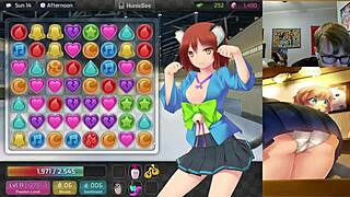 aiko and milf jessie both getting cumshots in huniepop uncensored