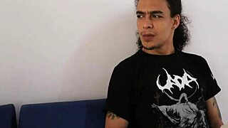 A young latina teen tries her first porn casting