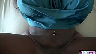 Mystique undresses in her bedroom and invites her boyfriend over for a chat