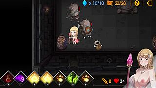 Blonde Teen Virgin Sally Bends Over for Doggystyle Creampie in Dungeon